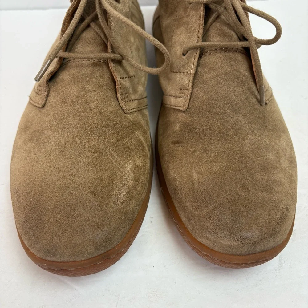 Born Chuka Boots Tan Brown Suede Leathef Lace-up Men’s size 11